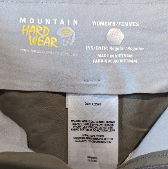 Mountain Hardwear Green Hiling Women's Pants - Picture 6 of 7